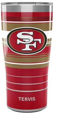 Tervis San Francisco 49ers Trinkglas, Edelstahl, gestreift, 590 ml