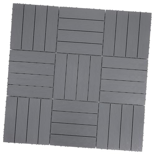 11pcs Interlocking Deck Tiles for Balcony Outdoor Garden Path Use
