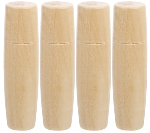 DOITOOL 4 st handtag för hårdvaruverktyg tillbehör köksgrill ugnsfritös ersättning av träfilhandtag beige träfil