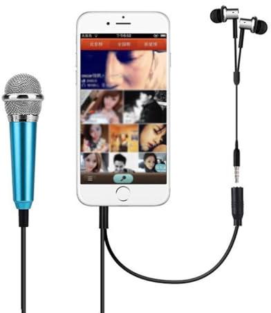PRETYZOOM 2 pièces Microphone Karaoké Mini Plug and Play Compact et Léger Compatible PC et Smartphone pour Chant et Enregistrement