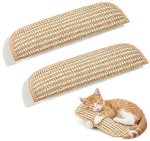 OSDUE Kattleksaker kuddar, 2-pack mjuka sisal 6000 mg kattmynta leksaker | kattmynta fyllda naturliga interaktiva tuggleksaker för katter, kattungar, kratzande, lek, tuggnande, tanding