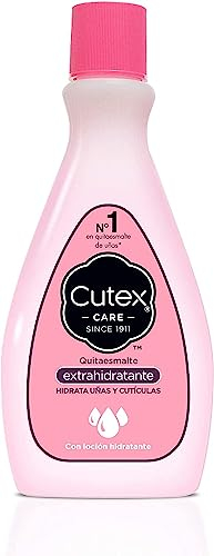 Cutex - Quitaesmalte Hidratante de Uñas, con Acetona, Glicerina, Aceites Minerales y Vitamina E, Elimina el Esmalte, Limpia, Hidrata y Fortalece las Uñas y las Cutículas - 200 ml