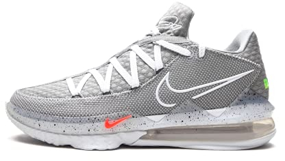 Nike Lebron Xvii Low - Particle Grey/White-lt Smoke Grey-b, Größe:8.5