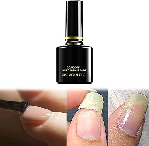 Gel de Reparación de Uñas Instantánea Moteado Con Brillo - Capa Superior Para Uñas Divididas