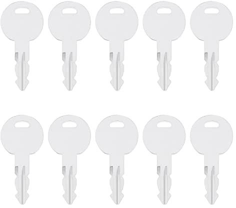 EMSea 10Pcs Ignition Switch Keys Replacement 1051 Compatible with Tri Mark Compatible with Thwaites Compatible with Lucas Ignition Starter Key