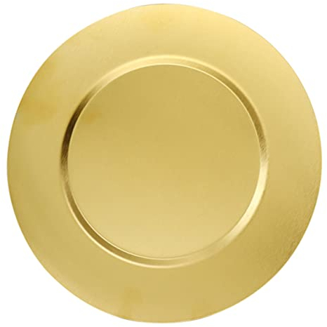 RORPOIR 1pieza Plato Redondo Inoxidable Para Comida Plato Para y Postres Diseño Vintage y Para Camping y Barbacoa