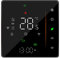 WiFi Smart Thermostat Temperaturregler Wöchentlich programmierbar Unterstützt Touch Control/Mobile APP/Sprachsteuerung Kompatibel mit/Home, für elektrische Fußbodenheizung 16A Schwarz