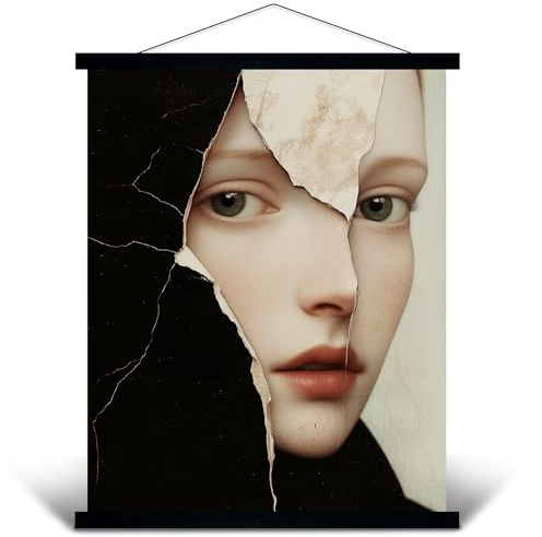 PANORAHMA BILDERRAHMEN Posterleiste 70cm / Posterschiene aus Massiv-Holz/Magnetischer Posterhalter für alle Größen/Einfache Posteraufhängung & unkompliziertes Wechseln/Schwarz