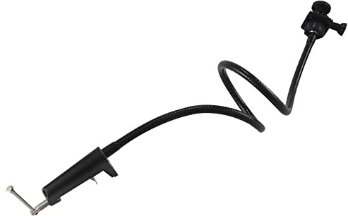 Asyduey Supporto per Webcam, Supporto per Webcam Aggiornato con Braccio Flessibile Un Collo di Cigno e Morsetto, Vestito per Webcam C920, C922, C930