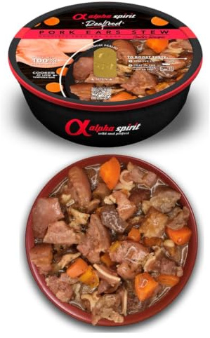 Alpha Spirit | Estofados Variados | Comida Húmeda Premium | Cocinado A Baja Temperatura | Pack De 6 | (6x280Gr, 6X Estofado Oreja De Cerdo)