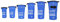 DonDon Dry Bag wasserdichte Tasche 2l, 5l, 10l, 15l, 20l, 30l Pack-Sack Beutel mit Schultergurt - blau 5 Liter