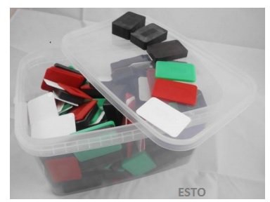 Verglasungsklötze Montageplatten Unterlegplatte Unterlegsplättchen 60x40mm im Mix Eimer 400 Stk.