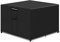 PATIO PLUS Cube Rattan Garden Furniture Table Covers with Air Vent, Heavy Duty 600D Oxford Fabric Furniture Covers Waterproof Windproof Anti-UV for Outdoor Garden Square Table, Black 125x125x71cm