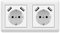 Steckdosen mit USB, (max. 5 V 3,4 A) Schuko-Steckdose USB Embedded System 55 reinweiß glänzend Wandsteckdose Steckdose nur 32 mm tief (Usb C Weiß（3,4A）) …