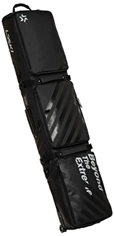 Snowboardtasche Mit Rollen, wasserdichte TPU Single/Double-Board Roller Skitasche, Reisetasche Für Snowboard Und Snowboardschuhe, Für Wintersport Air Travel (Color : Black, Size : 148cm)