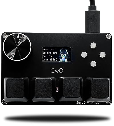 SayoDevice O3C++ OSU Tangentbord Rapid Trigger Magnetiska Linjära Switch | Mini Hot-Swap Tangentbord med DKS, Outemu Pink Switchar, Reglerknapp, Skärm, Makron och Kopiera-Klistra Kortkommandon