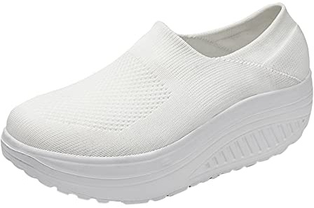 Scarpe Senza Lacci Donna Sneakers Estive Comode Casual Ortopediche Mesh Sportive Air Cuscino Traspiranti Passeggio Antiscivolo Leggero Slip on Sport Basculanti Basse Barca per Artrite Camminata
