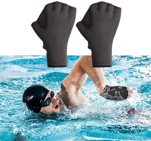 UNIQOCK Swimming Webbed Gloves Training Gloves Aquatic Fitness Paddles Water Resistance Diving Hand Web for Men, Women, Scuba Diving, Snorkeling, Spear Fishing