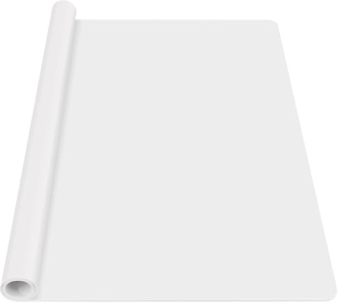 Luxeu Tapete Silicona, 70 * 50cm Alfombrilla para Manualidades, Resistente al Calor, Tapete de Silicona para Encimera de Cocina (Semitransparente)