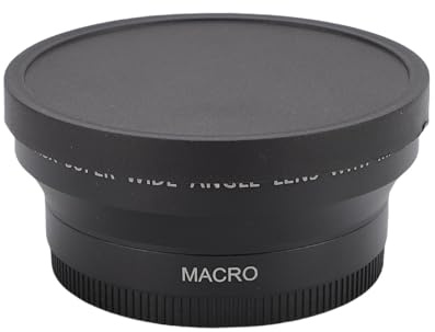TIKATARER Obiettivo Grandangolare da 67 Mm, Obiettivo Macro Aggiuntivo, per Fotocamera Professionale HD 2 in 1 con Attacco a Vite e Custodia, Ideale per la Fotografia Fotografica