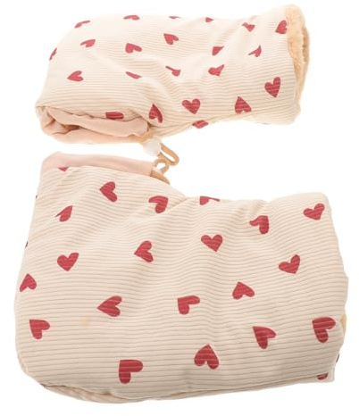 NOLITOY Guanti da Bicicletta per Palmo Antiscivolo, Manicotti Scaldamani Elasticizzati, Guanti Protettivi per Monopattino e Ciclismo Outdoor, Beige, 1 Paio