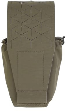 MOLLE-radioväska, Justerbar Walkie-talkiehållare Med Nylonförvaring | Snabbspänne, Elastiska hållremmar, Hållbar, Lättviktig, Vandring, Camping, Airsoft, Paintball(Green)