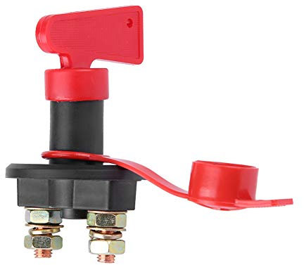 stacca batteria adatto per Sezionatore di 12V/24V, interruttore generale universale per sezionatore di per scollegare la batteria dell'auto con chiave rimovibile
