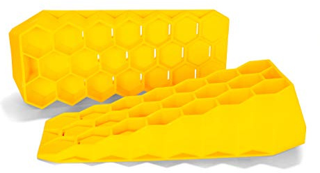 Camco Camper/RV Wedge Leveler - Adds Up to 3.25” of Lift - Features Heavy Duty Lightweight Honeycomb Design - Compatible w/RVs with Parking Brakes - 2-Pack (44580)