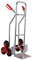 Sackkarre Aluminium für Treppen 200 kg, 111x55x55 cm, Vollgummibereifung (Szagato Treppen-Sackkarre Transportkarre Stapelkarre Handkarre, Umzugskarre, leichte Sackkarre aus Aluminium für Umzug