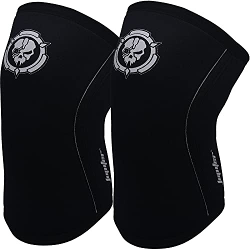 Jupiter kniebandagen gewichtheben,für Kraftsport kniebeuge,knieschoner krafttraining, Knee Sleeve aus 7 mm Neopren, Unisex