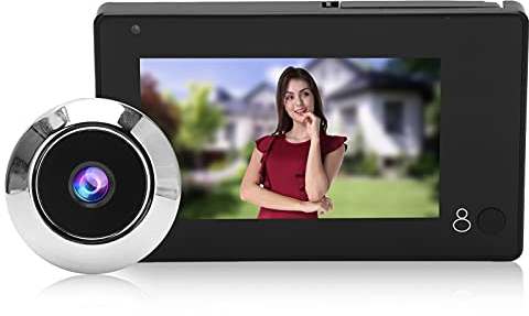 Digitaler Türspion,Video-Türklingel-Kamera Smart Wireless Video-Türklingel 4 3 Zoll TFT-Farbbildschirm 145 Grad Weitwinkel Anti-Peeping-Sicherheit für zu Hause