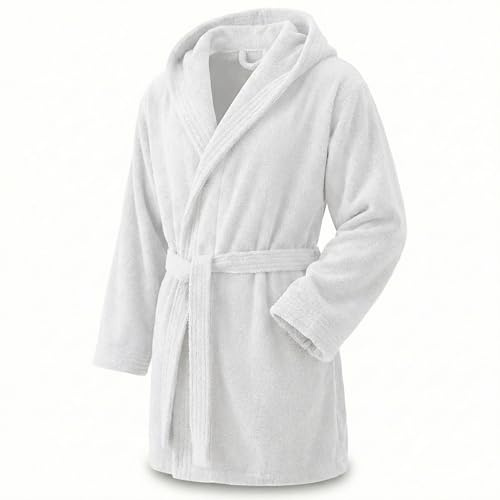 Top Towel - Elegant - Accappatoio per donna e uomo 100% cotone, 500 g/m² - Opzione con cappuccio o senza cappuccio - Morbido e assorbente per doccia, spa e piscina