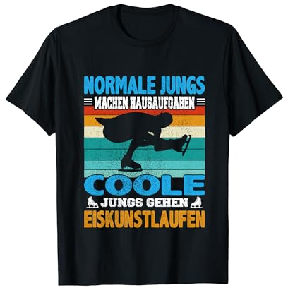 Normale Jungs machen Hausaufgaben coole machen Eiskunstlauf T-Shirt