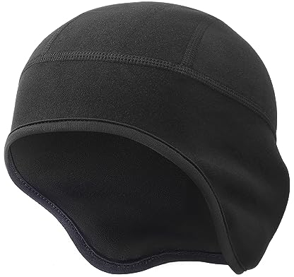 Oscenny Fahrradmütze, Winddicht Dünne Thermik Leicht Weich Under Helmet für Sportmütze Laufmütze,Motorrad,Ski,Totenkopf Mütze,Fußball,Totenkopfmütze Mütze Herren Damen Herbst Winter