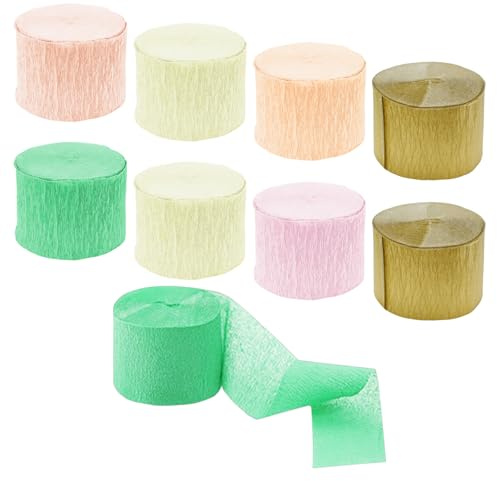 TYFGRT Guirnalda En Espiral De Papel Crepé, Decoración De Fiesta, Diseño De Escena De Fiesta, Colgantes Decorativos, Decoración Creativa para Fiesta, 8 Uds.