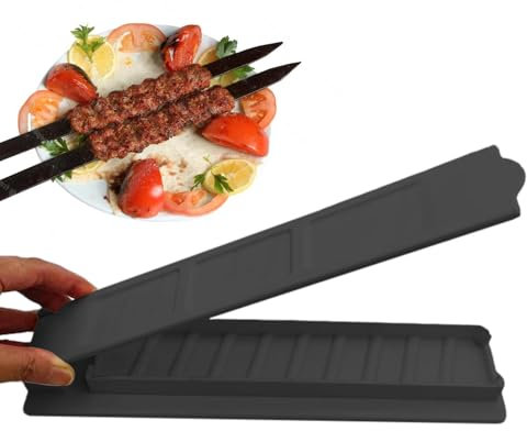 Pressa di stampaggio kebab - Strumento manuale Shish Kebab Maker, stampo da 11 pollici di costruzione durevole spessa | per cucinare gli spiedini in stile turco e i bastoncini di carne in sti