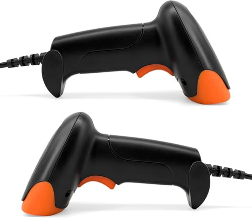 Aumotop Lettore di Codici a Barre Cablato Portatile di Alta qualità 1D/2D/QR per Casse Supermercati, Pagamenti Mobili, Gestione Dell'inventario Magazzino (Connessione USB)