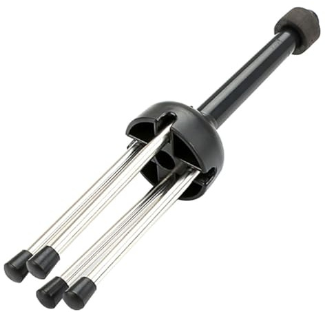 Beavorty Tragbarer Instrumentenständer für Flöten und Klarinetten aus Widerstandsfähigem Material mit Stabiler Bodenbasis in Schwarz für Blasinstrumentenspieler und Sammler