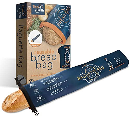 Reusable Baguette Bag|Patented baguette Bread Bag Made From Recycled Plastic Bottles-eco-friendly Large Loaf Bread Bags-classy Reusable Bread Bags For Homemade Bread Large