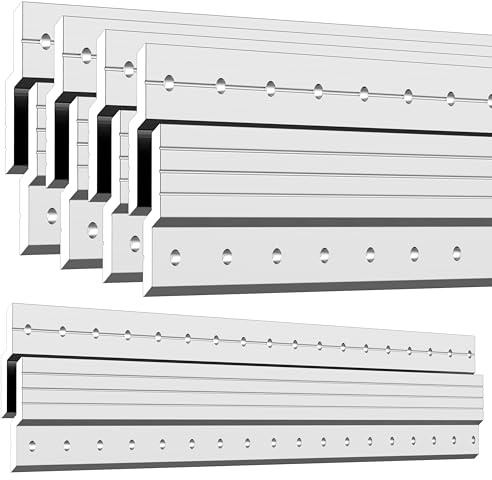 French Cleat Hanger Heavy Duty 18 Inch 5 Pairs - Picture & Mirror Hanging Kit, Headboard, Cabniet Wall Mounting Bracket, Art Canvas Frame Hanging Hardware - Z Clips 200 lbs