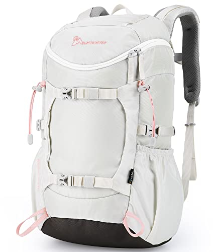 MOUNTAINTOP 28L Wanderrucksack Damen Trekkingrucksack Damen Reiserucksack Outdoor Rucksack Trekking Rucksäcke (Elfenbeinweiß)