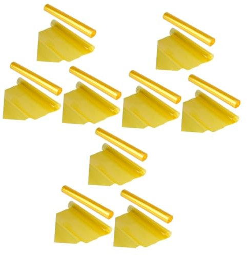 JECOMPRIS 3stücke wasserdichte Auto Für Scheinwerfer Und Nebelscheinwerfer Farbwechselnde Gelbe Tönungsfolie Selbstklebend Für Einfache Anwendung Schützende Geeignet Für Fahrzeuglampen