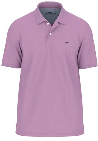 FYNCH-HATTON Polo classica da uomo in cotone Supima, viola chiaro, M