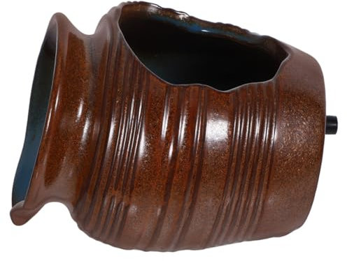 OUNONA Pentola d'Acqua Corrente Fontana in Vaso all'aperto Decorazioni per Le Vasca per Pesce in Ceramica Fontana a Muro da Esterno Ornamento per Fontana da Tavolo