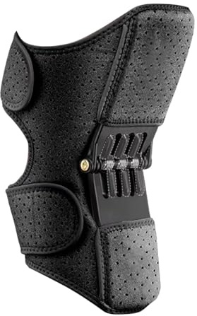 Générique Knee Assistive Device,Knee Booster Brace Joint Support Spring Stabilizer,Genouillère Médicale De Compression Douleur Genou,Pour les Jambes Faibles Old Cold Leg Alpinisme Squat (A)