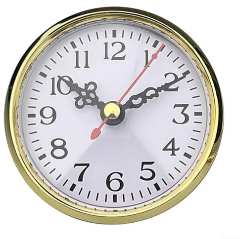 Elegante reloj redondo con función de foto incrustada para un toque personal y una hora precisa en la decoración (A)