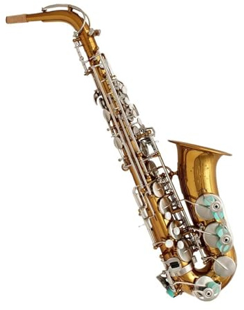 Professionell Saxofon Altsaxofon Handskuret Professionellt Träblåsinstrument Två Färger Finns(Brushed nickle key)