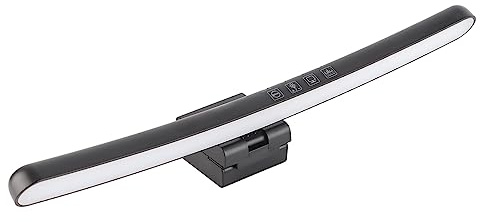 ERYUE Lampe D'ordinateur, Lampe de Moniteur Incurvée 5 V 1 A Barre Lumineuse à écran Tactile Optique Asymétrique avec 7 Couleurs RVB pour Bureau, étudiants, Designers