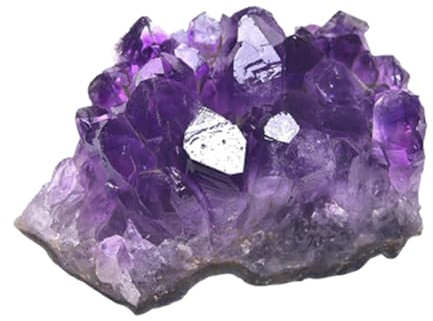 SSOPTMCB Amethyst Crystal Cluster Geode Cave Stones Small Clusters Irregular Gemstone for Home Desk Decor,80-100g Gemstone Stone