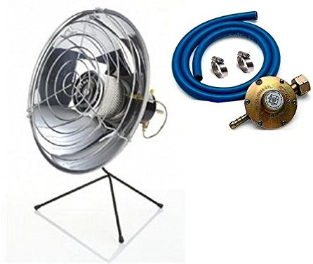 STUFA A PARABOLA A GAS GPL VALVOLA DI SICUREZZA + REGOLATORE GAS +TUBO +FASCETTE